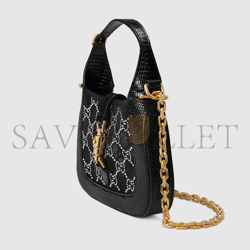 G*u*i jackie 1961 mini lizard shoulder bag 677027 (19*13*3cm)